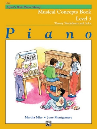 Alfred's Basic Piano Course: Musical Concepts Book 3  Piano teaching material