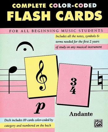Complete Color-coded Flash Cards for all beginning Students