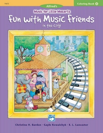 Music for Little Mozarts Coloring Book 4  Piano teaching material