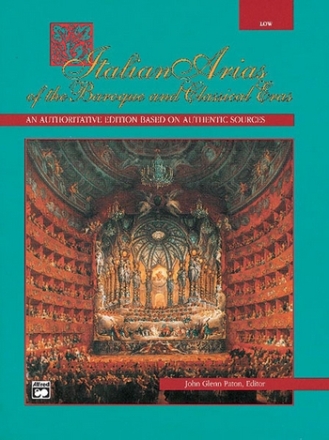 Italian Arias of the Baroque and Classical Eras for voice (low) and piano