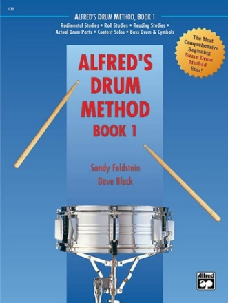 Feldstein, S & Black, D ALFRED'S DRUM METHOD. BK & DVD  Drum Teaching Material