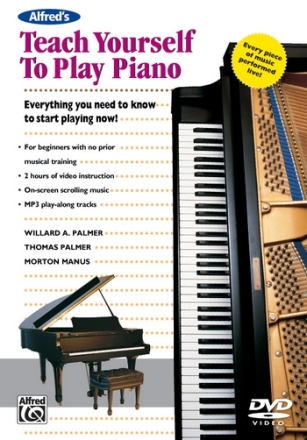 Various Teach Yourself Piano DVD  Electronic Keyboard