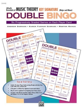 EMT Key Signature Double Bingo  Theory teaching material
