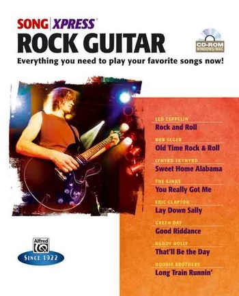 Song Express Rock Guitar CD-ROM Video - Virtual Song Player - Tuner - Chords
