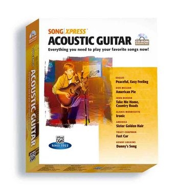 Song Express Acoustic Guitar CD-ROM Video - Virtual Song Player - Tuner - Chords