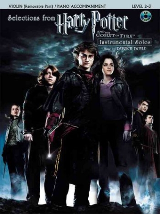 Selections from Harry Potter and the Goblet of Fire (+CD): for violin and piano