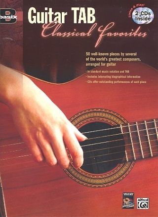 Basix Guitar Tab (+ 2 CD's) classical Favorites for guitar