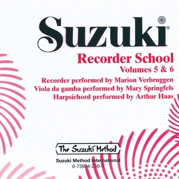 Suzuki Recorder School  Vol 5 & 6  CD