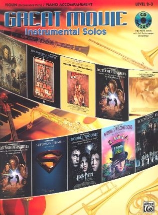 Great Movie Instrumental Solos (+CD): for violin and piano