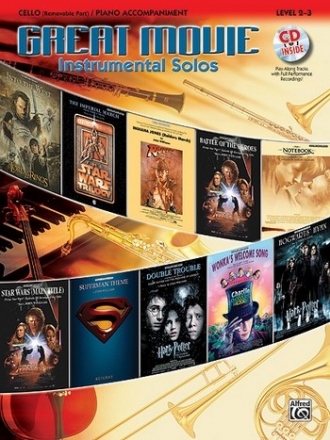 Great Movie Instrumental Solos (+Online Audio) for violoncello and piano