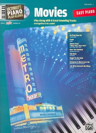 Movies (+CD): for easy piano (with text) Ultimate piano playalong vol.1