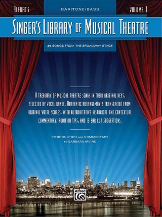 Singer's Library of Musical Theatre - Vol. 1 Baritone and Bass