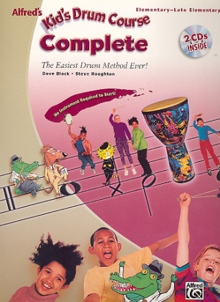 Kid's Drum Course complete (vol.1+2) (+ 2 CD's) for percussion