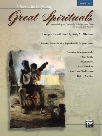 Various Great Spirituals Low Voice Bk/CD  Voice and piano (classical)