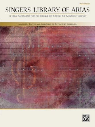 Singer's Library of Arias L/Vce  Voice and piano (classical)