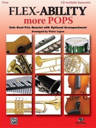 Flex-Ability more Pops: for 4 instruments (flexible ensemble) flute score