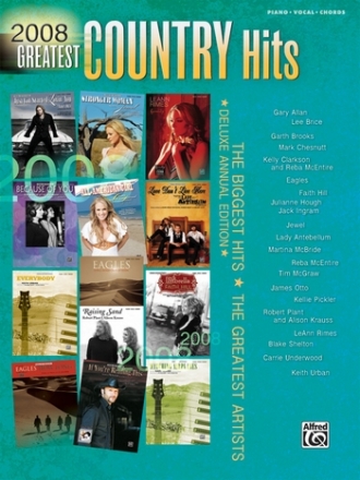 2008 Greatest Country Hits  Piano/Vocal/Guitar Mixed