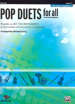 Pop Duets for all: for 2 instruments (2-part ensemble) horn score