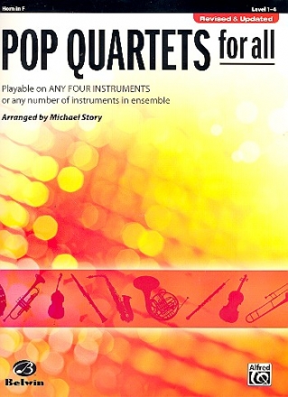 Pop Quartets for all: for 4 instruments (flexible ensemble) horn score