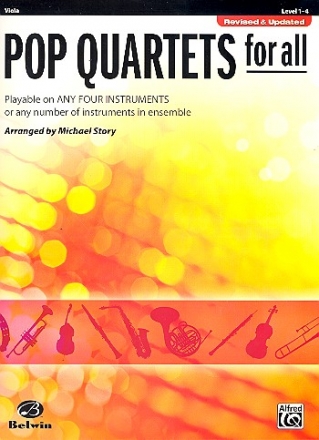 Pop Quartets for all: for 4 instruments (flexible ensemble) viola score