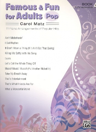 Famous and Fun for Adults Pop vol.4 for piano