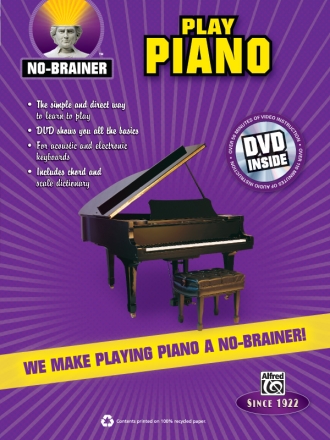 No Brainer Play Piano Bk&DVD  Piano teaching material