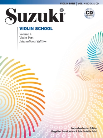 Various Suzuki Violin 4 Rev Bk&Cd (Asia)  Violin teaching