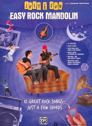 Just for Fun - Easy Rock Mandolin: songbook vocal/mandolin/tab