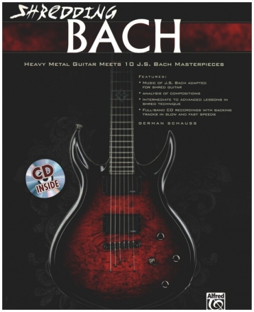 Shredding Bach (+Audio Online)  for shred guitar/tab