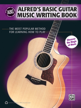 Alfreds Basic Gtr Music Writing Bk  Manuscript Paper