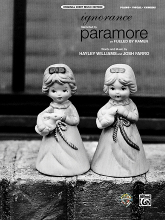 Paramore Ignorance (pvc)  Piano/Vocal/Guitar Singles