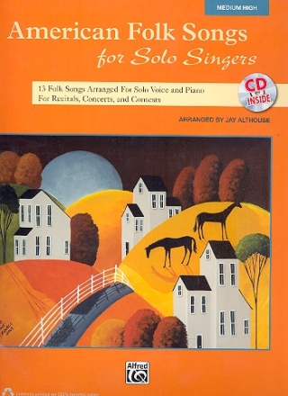 American Folk Songs for Solo Singers (+CD): for medium high voice and piano