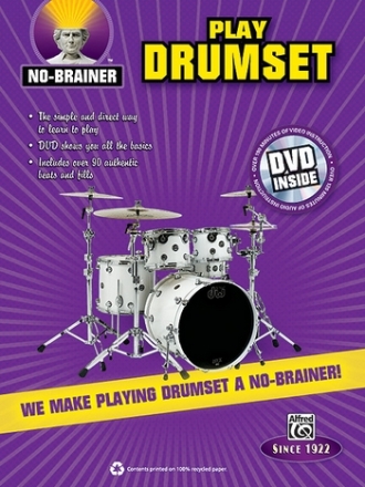 No Brainer Drumset (with DVD)  Drum Teaching Material
