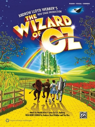 The Wizard Of Oz - Andrew Lloyd Webber's new Stage Production songbook piano/vocal/guitar