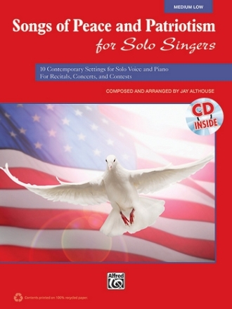 Songs Of Peace Pat Solo Singer Lo Bk/CD  Voice and piano (classical)