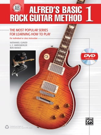 Manus/Manus Alfred'S Basic Rock Guitar Method 1 (Book, CD & DVD) Guitar Instruction