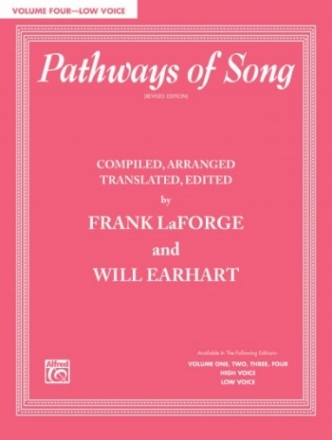 Pathways of Song vol.4 (+CD) for low voice and piano