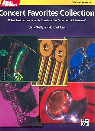 Concert Favorites Collection for concert band tenor saxophone