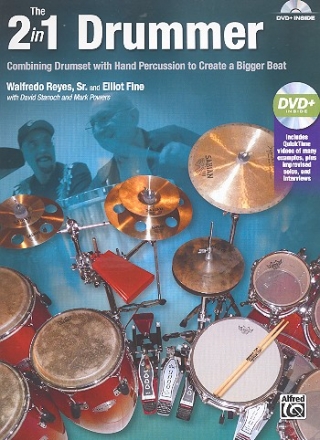 The 2 in 1 Drummer (+DVD) for drum set with hand percussion