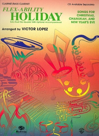Flex-Ability Holiday for 4 instruments (flexible ensemble) clarinet (bass clarinet)  score