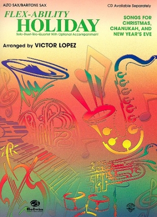 Flex-Ability Holiday for 4 instruments (flexible ensemble) saxophone (alto/baritone) score