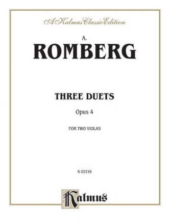 Romberg Three Duets  Kalmus Classic Series