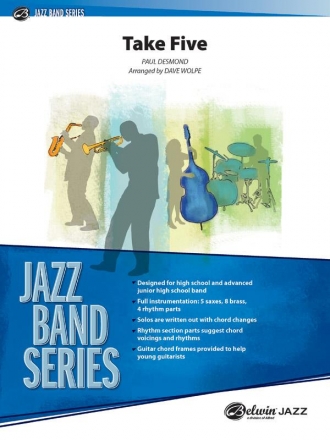 Desmond, P arr. Wolpe, DTake Five (jazz ensemble) Jazz band