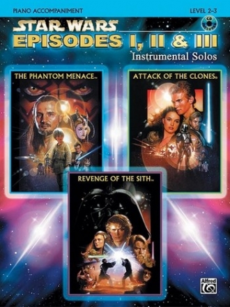 Star Wars Episodes 1-3 (+CD) instrumental solos piano accompaniment