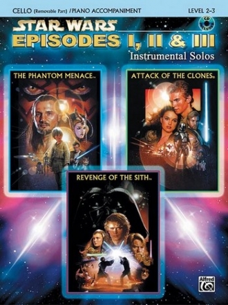 Star Wars Episodes 1-3 (+CD) for violoncello and piano
