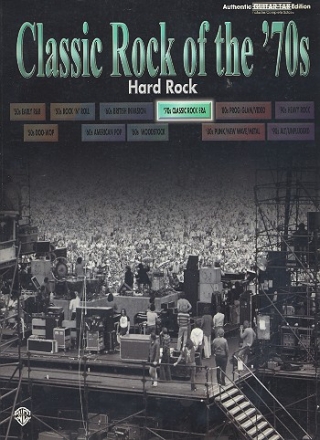 Classic Rock of the 70's: Hard Rock Songbook guitar/tab/vocal