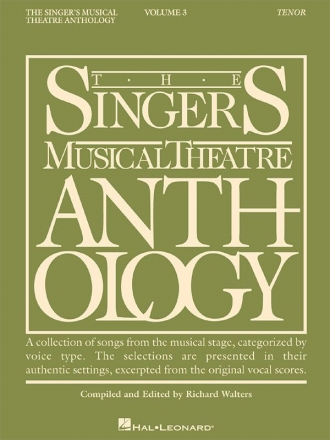 The Singer's Musical Theatre Anthology  Vol.3 for tenor voice and piano