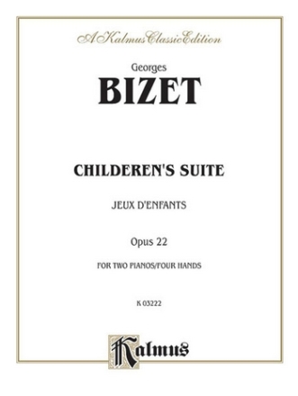 Jeux d'enfants op.22 pour 2 pianos 4 mains partition