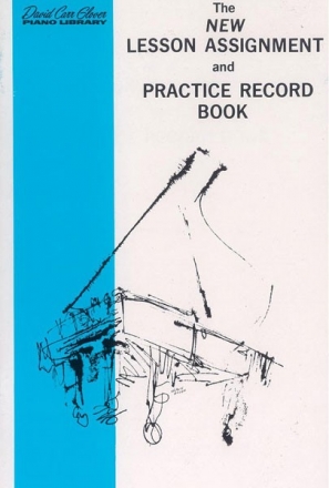 FDL00387  Glover, The new lesson assignment and practice record book for piano
