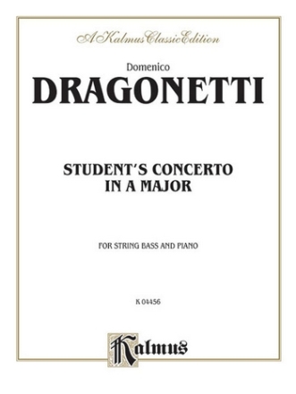Student's Concerto in A Major for double bass and piano